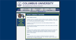 Desktop Screenshot of columbusu.com